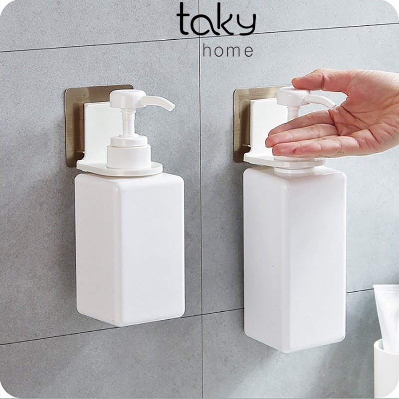 Giá Treo Bình Rửa Tay, Sửa Tắm, Dầu Gội Có Vòi Dán Tường Phòng Tắm, Sử Dụng Miếng Dán 3M Siêu Chắc, TakyHome 4012