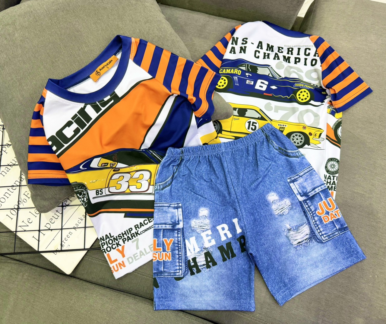 Đồ bộ bé trai size đại 22-40kg 11-12 tuổi vải thun lạnh 3D cao cấp Jennie kids J591