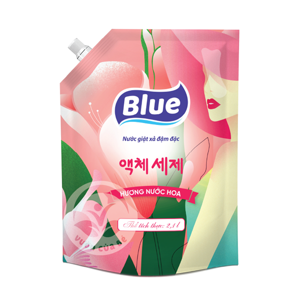 Nước Giặt Blue (Hàn Quốc) Hương Thảo Mộc Chính Hãng 2000ML