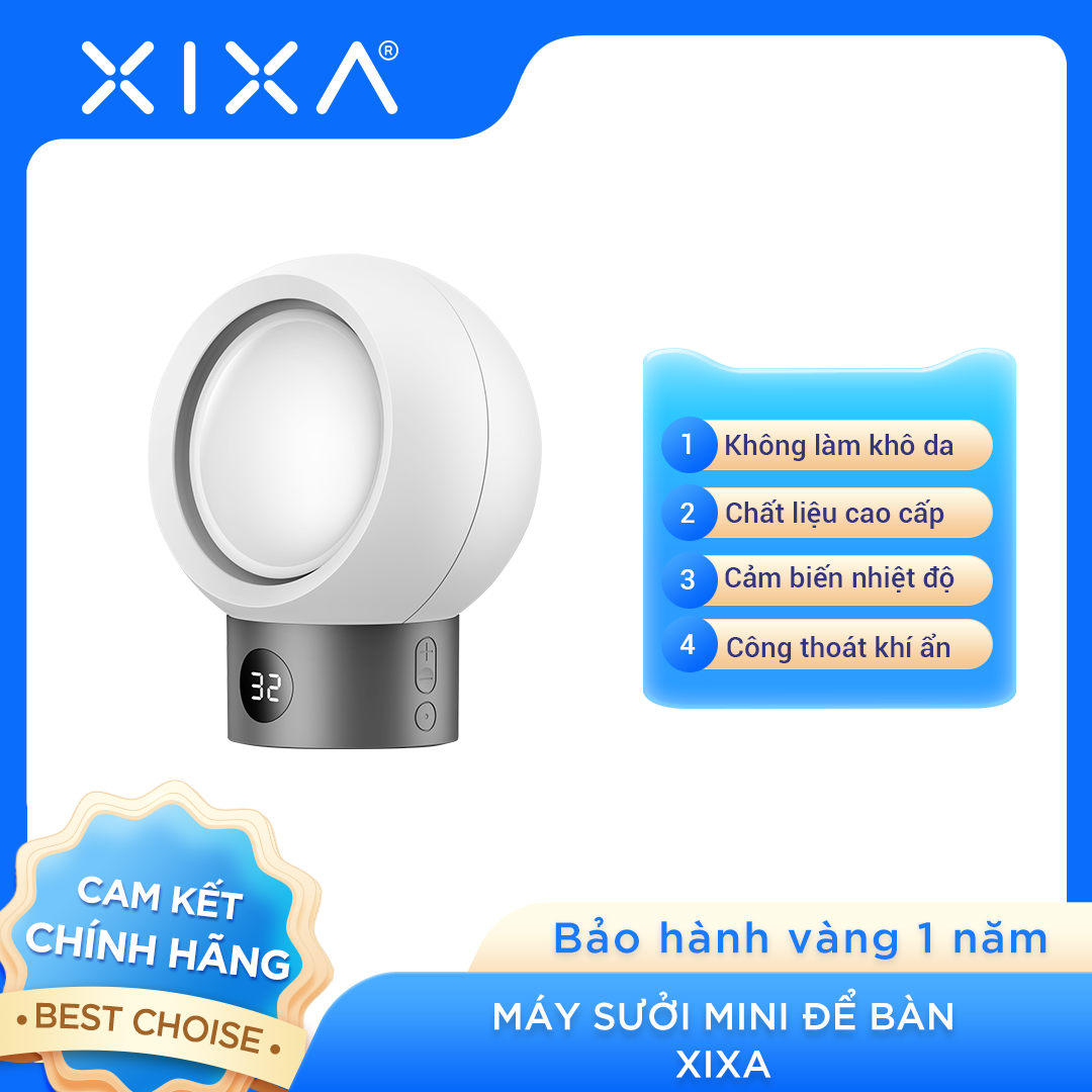 Máy sưởi mini để bàn công nghệ gốm xixa đa năng, công suất 500w để bàn làm việc văn phòng phòng ngủ