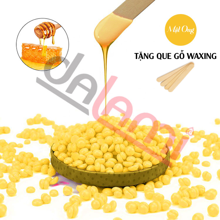 [MUA 5 GIẢM 10%] WAX BEAN SÁP WAX LÔNG NÓNG CAO CẤP DALAMI - 50g - Tặng kèm 1 que gỗ wax lông chuyên dụng - Hiệu quả wax lông nách, wax lông bikini, tẩy lông toàn thân - Có che tên sản phẩm