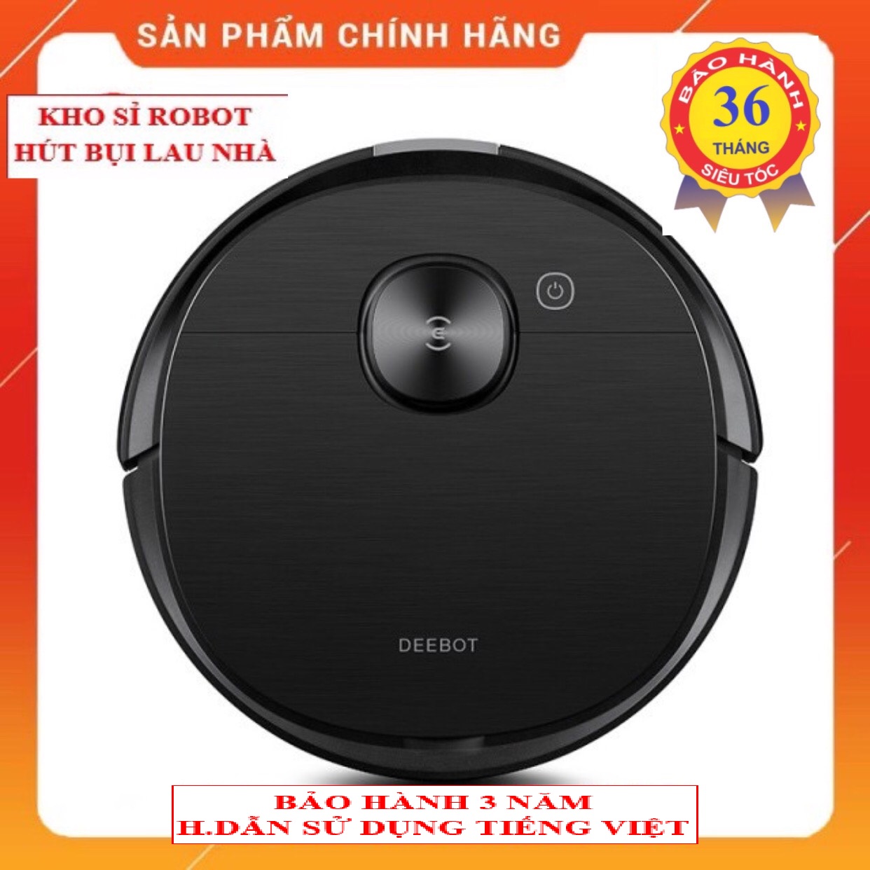 hút bụi lau nhà Ecovacs Deebot T8 Aivi Giọng nói robot tiếng Việt