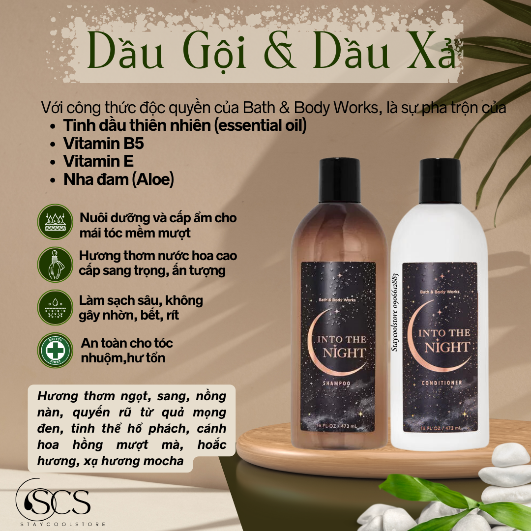 Dầu gội và dầu xả bath & body works 473ml