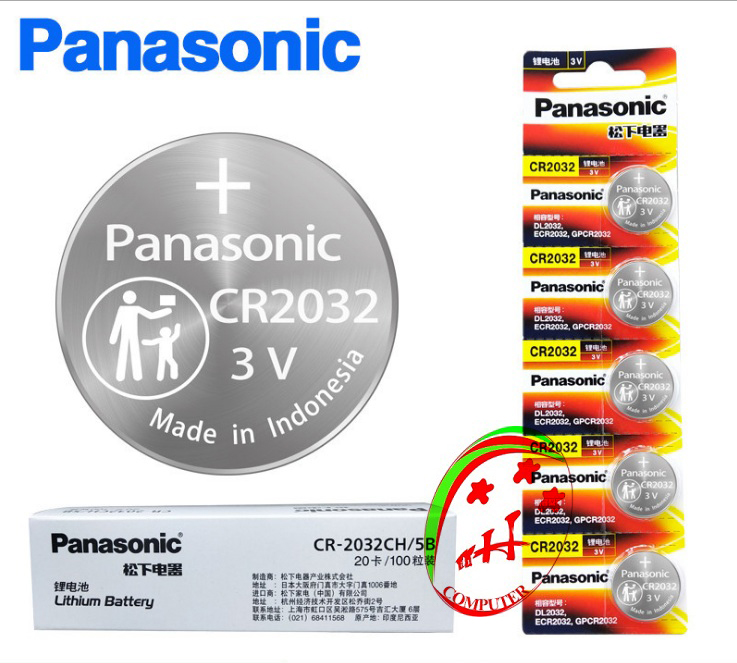 Pin Cmos Panasonic CR2032 lithium 3V Cho máy tính bàn,Remote xe hơi,..