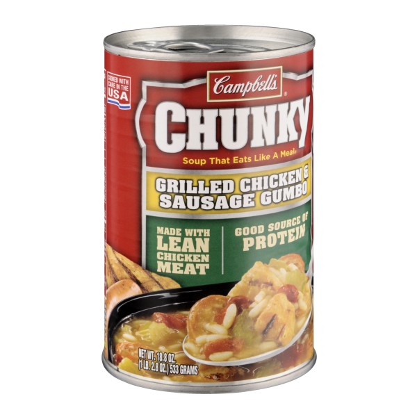 Campbell's chunky grilled chicken & sausage gumbo 18.8 Oz ( 533 gram)