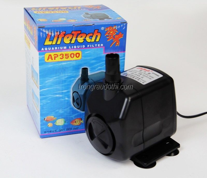 [Hoàn Tiền 10%]Máy Bơm Nước Lifetech AP 3500 ( 60W 2000l/h) Dành Cho hồ Cá  Cảnh Thủy Sinh Trồng Thủy Canh