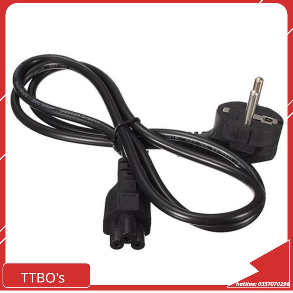 Dây nguồn máy tính pc nồi cơm điện 2 3 chấu xịn điện nguồn - Dây Nguồn 3 Cửa Tròn Cho Sạc Laptop 3 Chân Loại Tốt Ecoba
