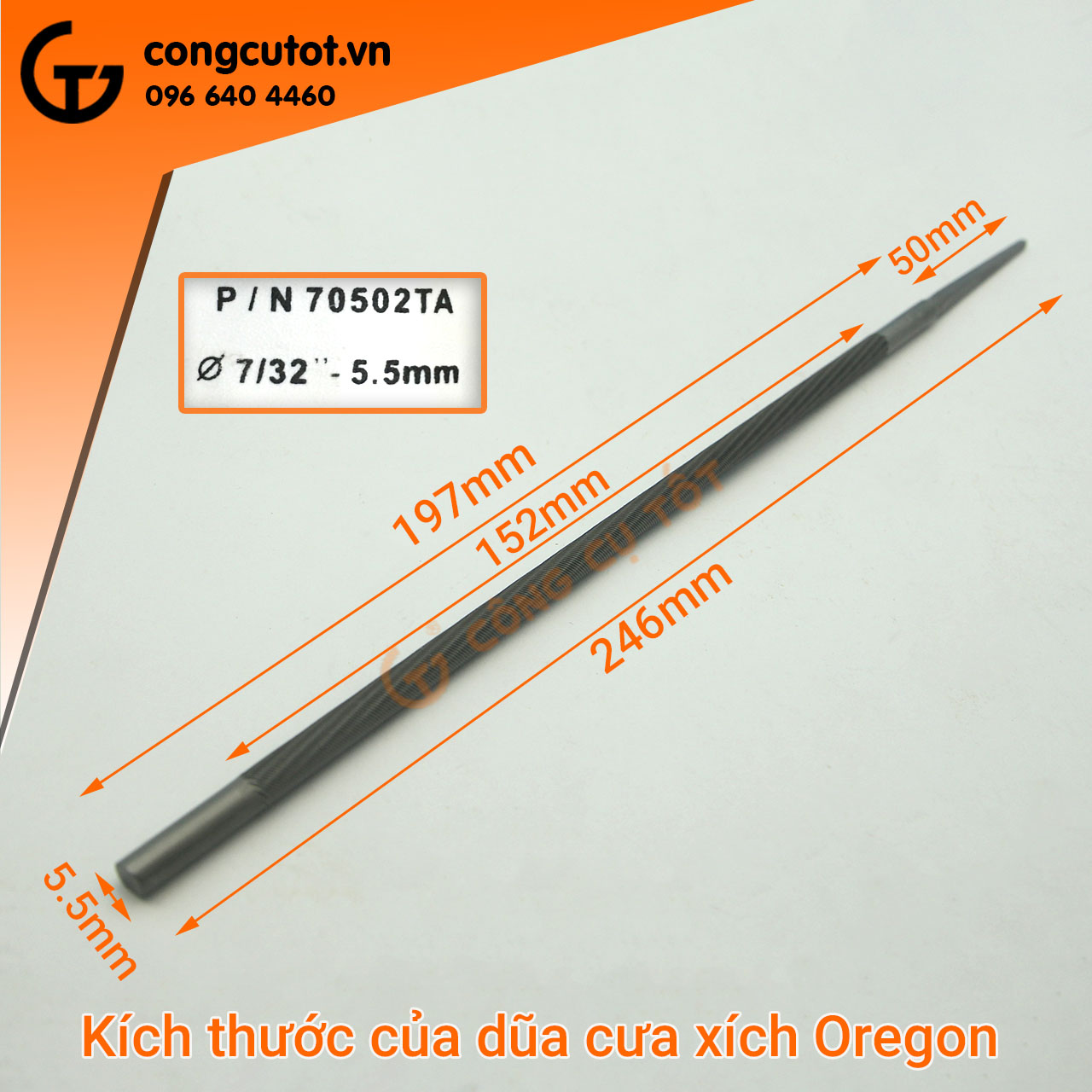 Dũa xích máy cưa Oregon Thụy Sĩ 200mm