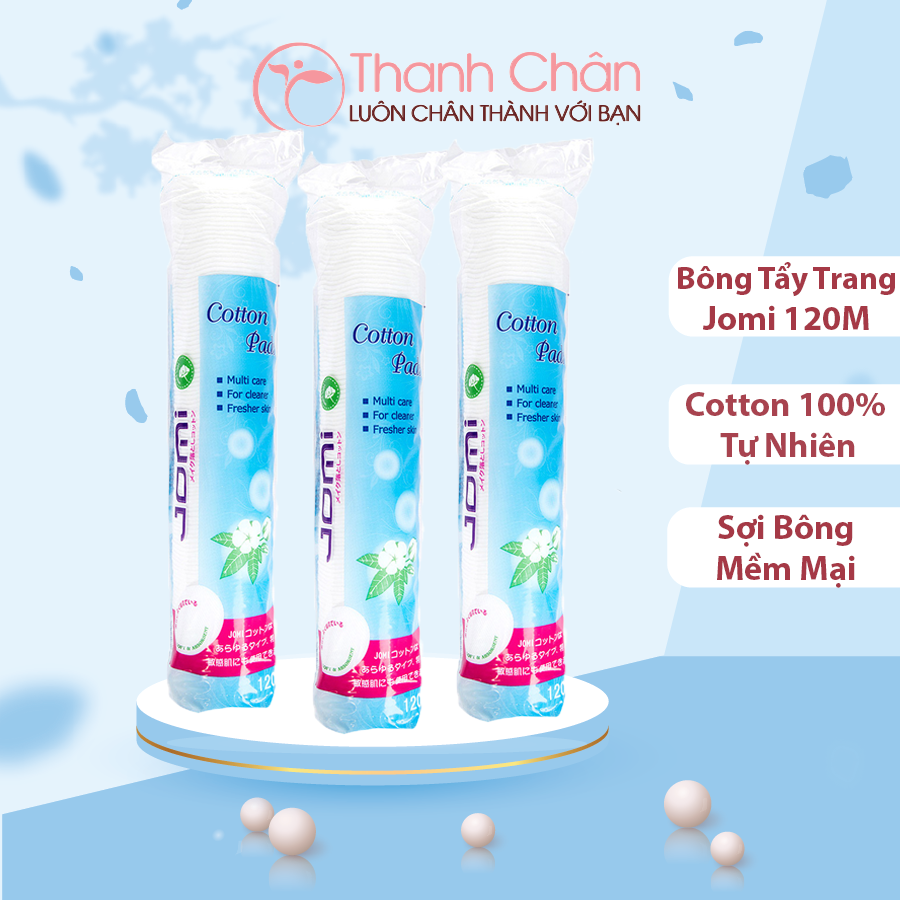 Bông tẩy trang JOMI 120 miếng