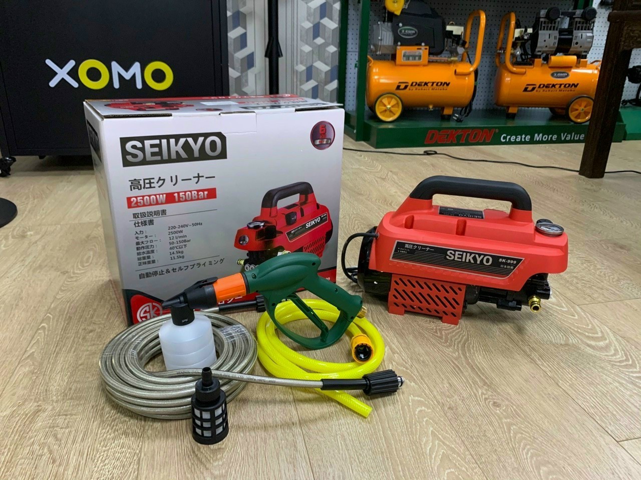 ❤️rẻ vô địch❤️ máy rửa xe áp lực cao seikyo 2500w có điều chỉnh áp