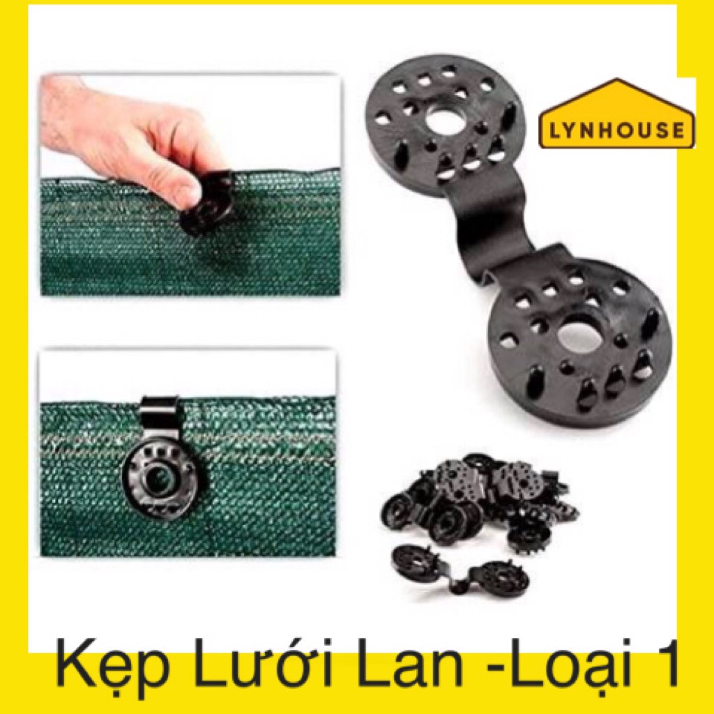 SET 20 KẸP NHỰA CỐ ĐỊNH LƯỚI CHE NẮNG LÀM GIÀN CHO LAN - LOẠI 1