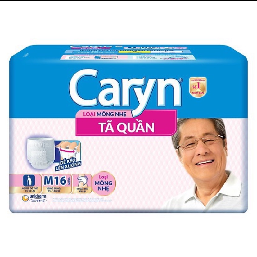 Tã quần Caryn mỏng nhẹ M16