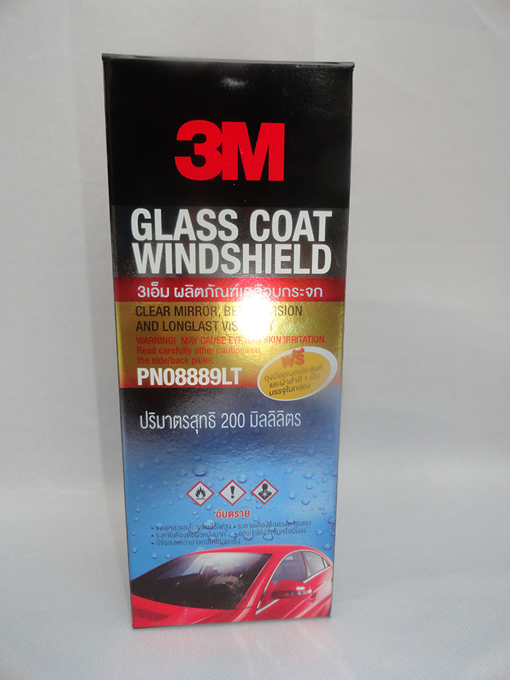 NGĂN CHẶN NƯỚC BÁM TRÊN KÍNH XE Ô TÔ 3M 08889LT, 200ml (Glass Coat Windshield, 3M 08889LT, 200ml)