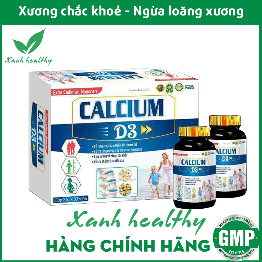 Viên uống bổ sung Canxi Calcium D3 Extra Nanocare - giúp xương chắc khỏe