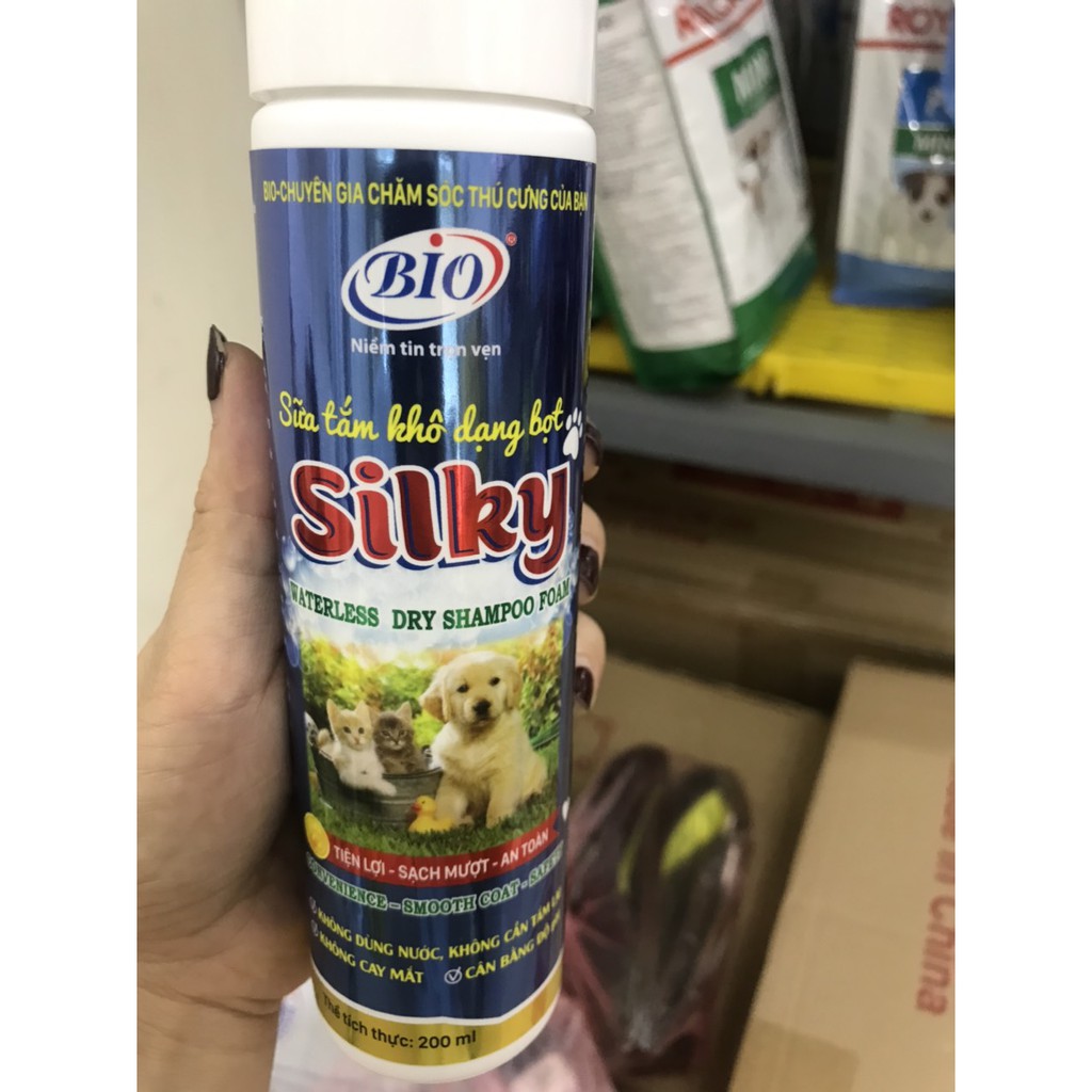 Sữa tắm khô dạng bọt silky