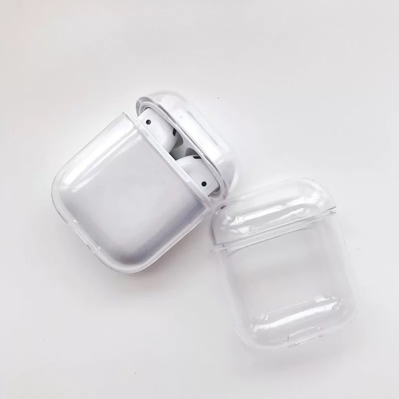 [Tặng Qùa] Vỏ bọc bảo vệ hộp sạc tai nghe không dây trong suốt nhựa cứng cho Airpod 1 2 i11 i12, 90HN