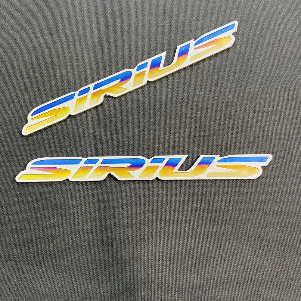 [HCM]( CHUẨN GR5 ) MỘT CẶP CHỮ YAMAHA SIRIUS TEM DÁN XE TITAN GR5 LÊN 7 MÀU TỰ NHIÊN RỰC RỞ