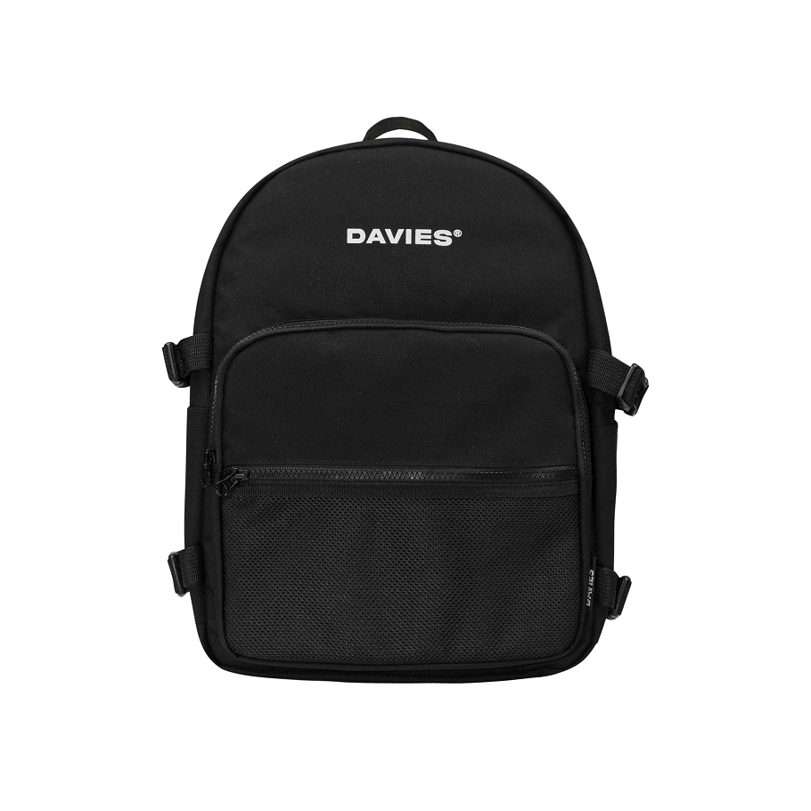 Balo mini vải canvas - mini backpack original - full black