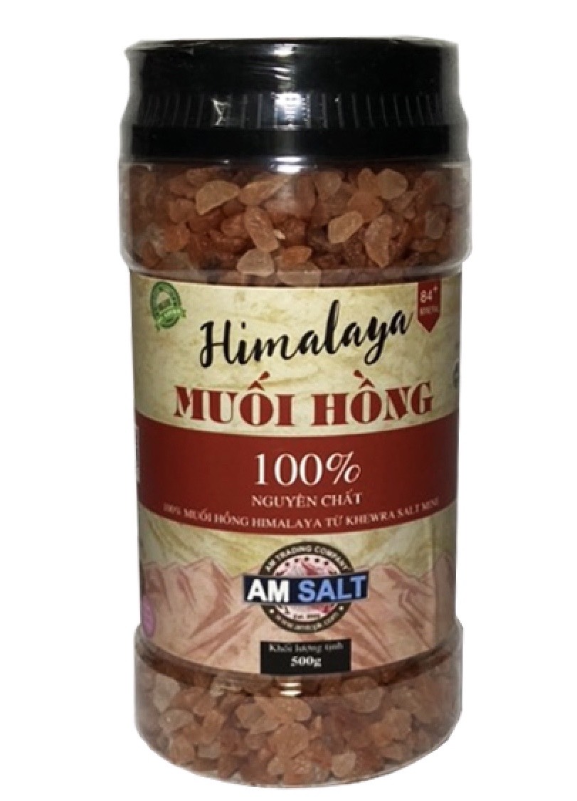 Muối hồng Himalaya 500g hạt to
