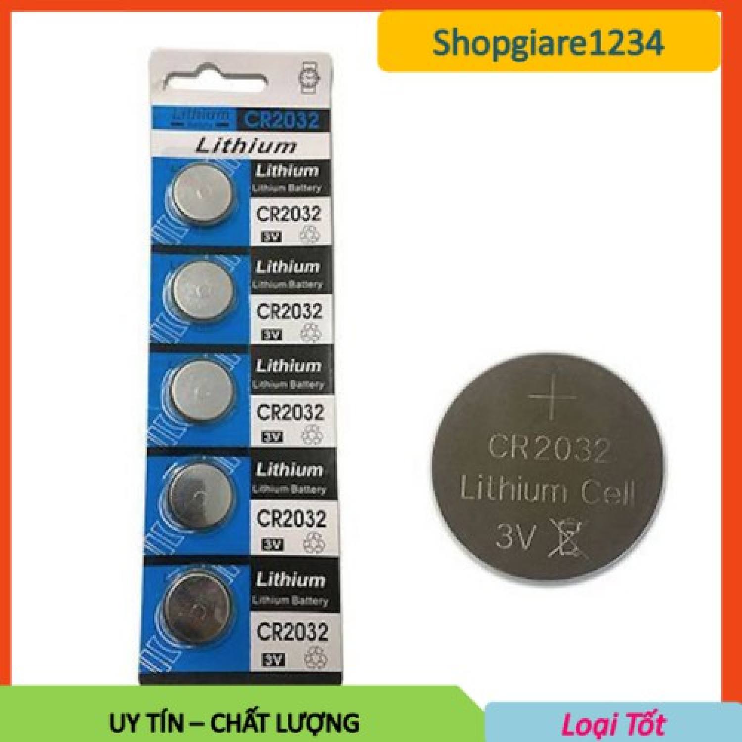 Pin cmos lithium 3v cr2032 - dùng cho main máy tính, cân tiểu ly, cân sức khỏe