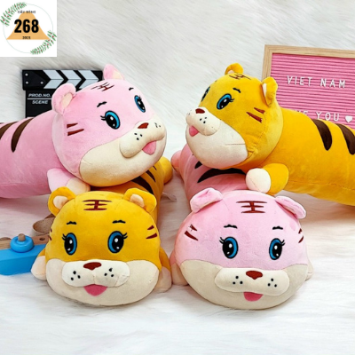 GẤU BÔNG - GỐI ÔM HỔ NẰM 60CM -  GẤU BÔNG HỔ LƯỜI HÀNG CAO CẤP GIÁ XƯỞNG - gaubong268