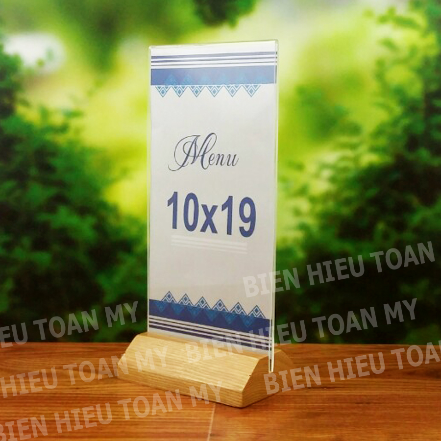 Standee để bàn Đế Gỗ