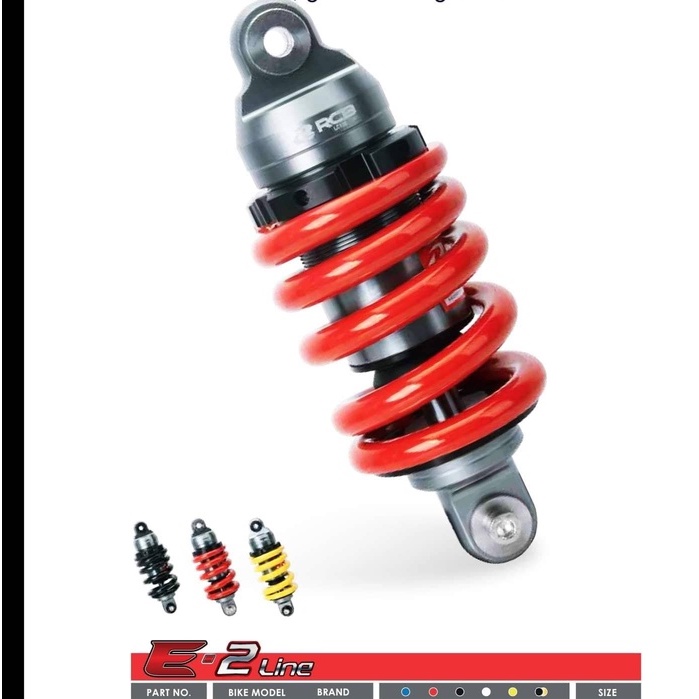 Phuộc sau e2 rcb exciter 135 / ex150 sport / yaz chính hãng racing boy