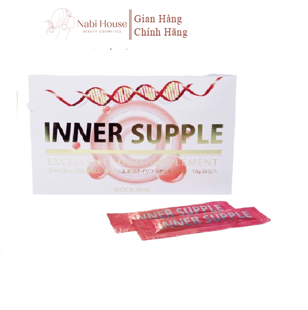 Nước uống inner supple tăng nội tiết tố nữ 28 ngày nhật bản- full hộp 28 gói