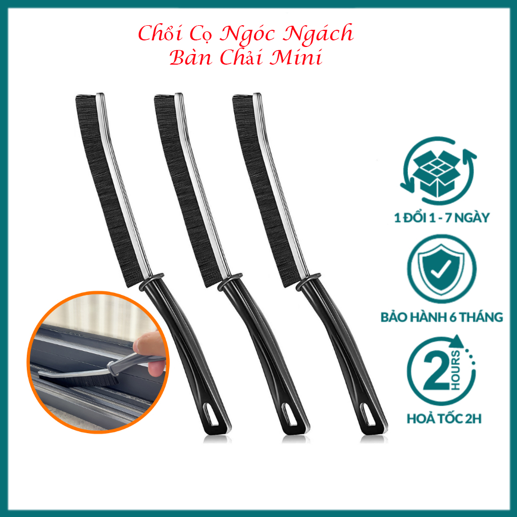 Chổi cọ ngóc ngách đa năng, Bàn chải mini cọ rửa ngóc ngách, khe cạnh