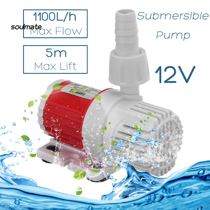 Bơm bể cá 12v ; an toàn, bền bỉ, em ái, không lo giật điện.