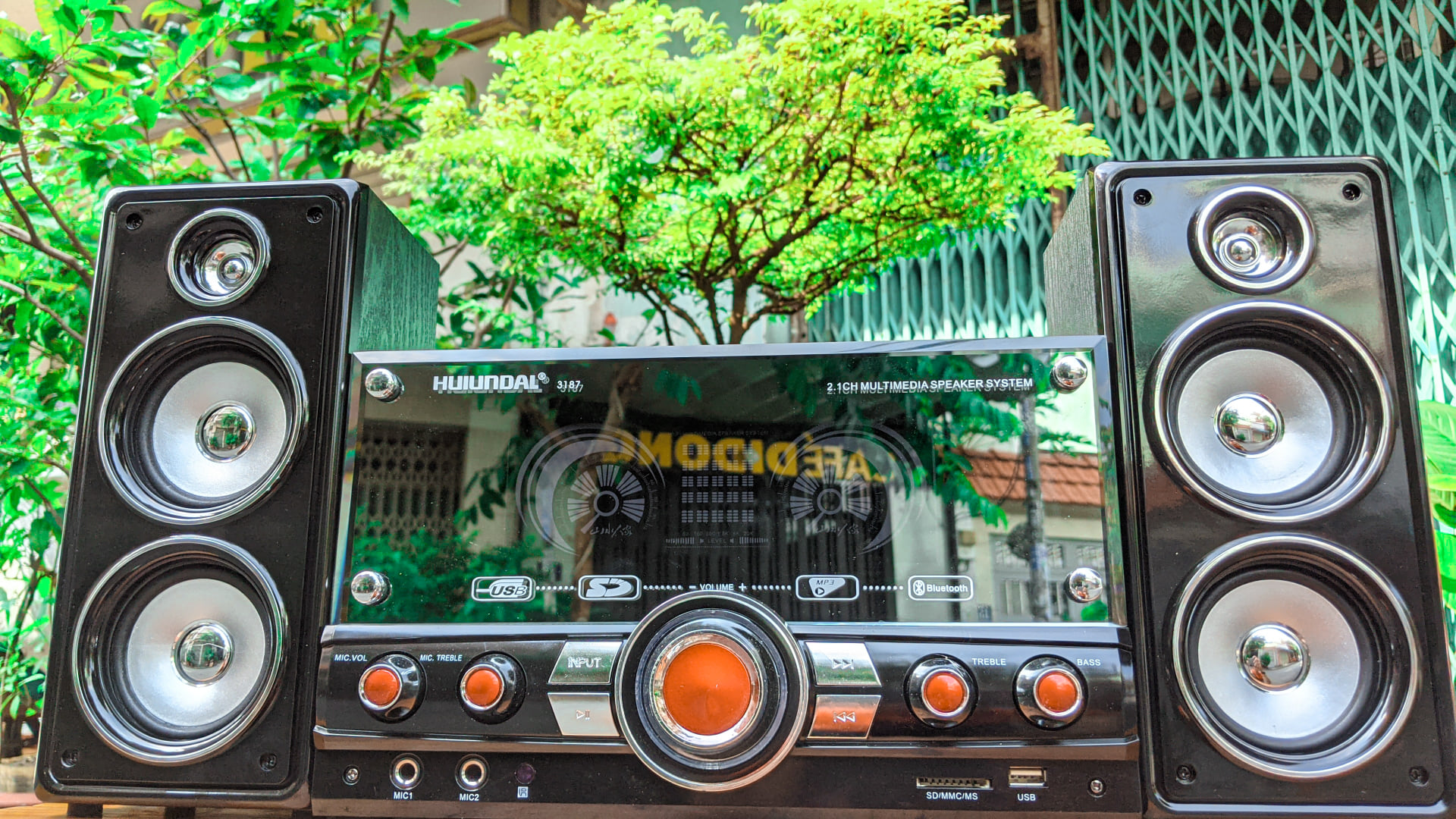 [HCM](Loa Siêu Hot 2020) Dàn Âm Thanh HYUNDAI 5.1 Loa Vi Tính Công Xuất Lớn Loa Bluetooth HYUNDAI 3187 Bass Siêu Trầm Ấm Âm Sắc 3D Thiết Kế Hện Đại Sang Trọng  Dàng Hỗ Trợ Bluetooth USB TF Jack 3.5mm BH 12 THÁNG