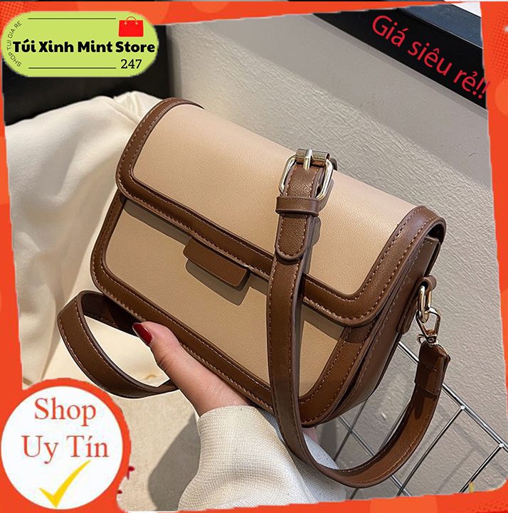 Túi đeo vai 🔸mint store🔸 túi xách nữ đeo chéo bì thư da dày phong cách hàn quốc