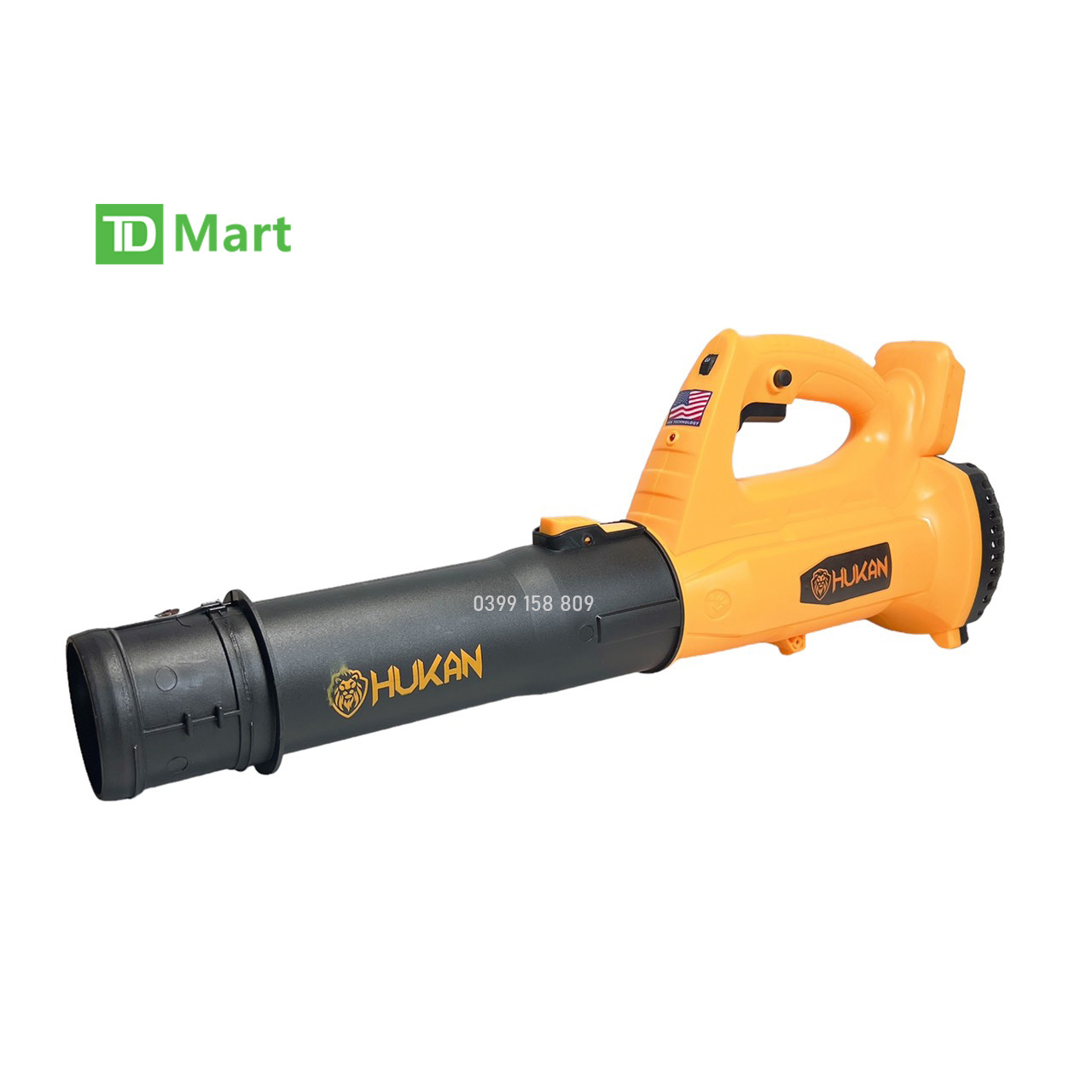 Thân Máy thổi lá pin HUKAN HM21-CB1566m chân pin thông dụng có thể điều chỉnh 6 tốc độ