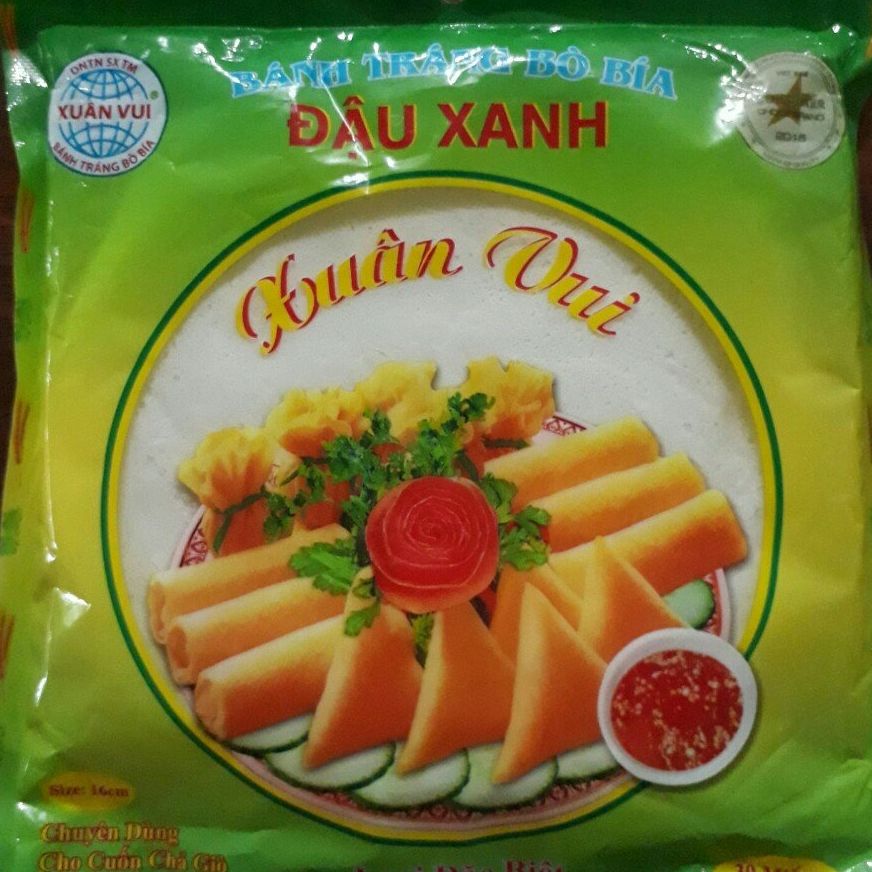 Bánh tráng bò bía đậu xanh Xuân Vui (bịch 30 miếng) Bách Hóa Phuong Dung 24h