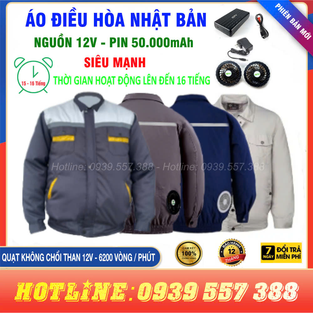 Original accessories Japan battery 50000mah-12v air conditioner jacket work protection warm sunscreen cooling fan jacket for men and women