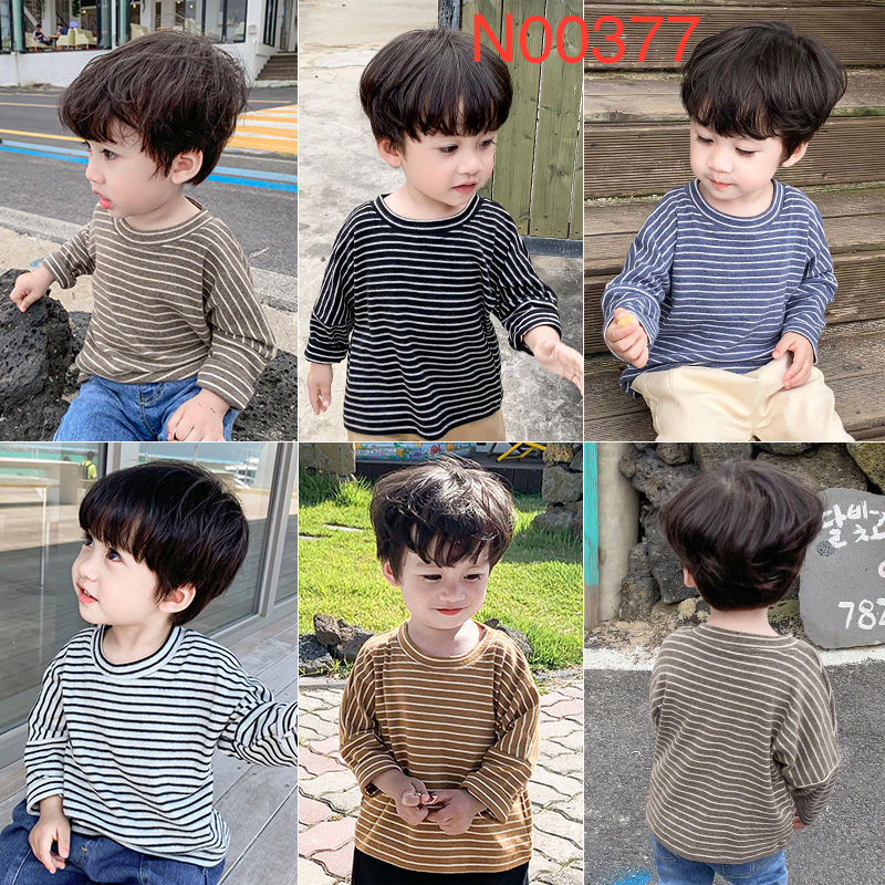 Áo thun cổ tròn bé trai n00377