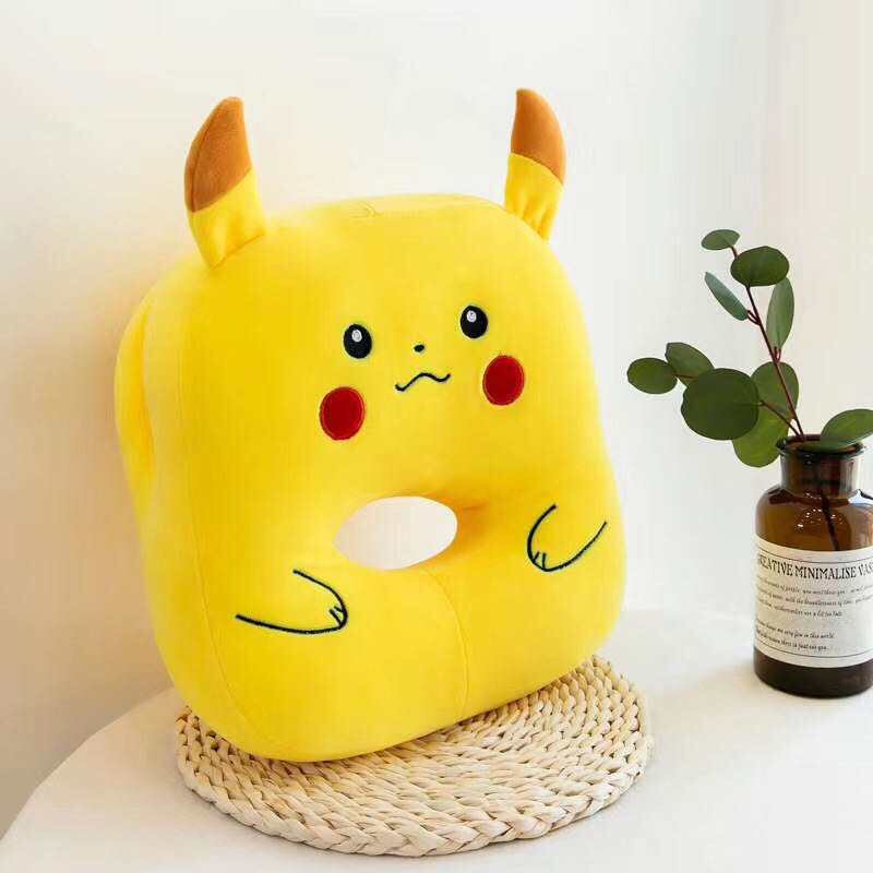 [HCM]GẤU BÔNG GỐI NẰM HÌNH QUẢ BƠ HÌNH/ PIKACHU 3IN1