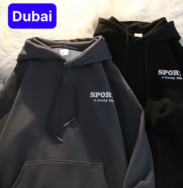 ÁO HOODIE SPORTS 2 MÀU NAM NỮ FORM RỘNG - KHOÁC NỈ FORM UNISEX CAO CẤP MỚI - DUBAI FASHION