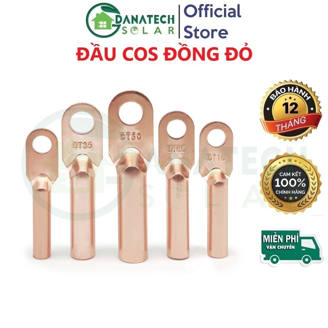 Đầu cos đúc đồng đỏ nguyên chất 70mm2 - 300mm2 chất lượng cao