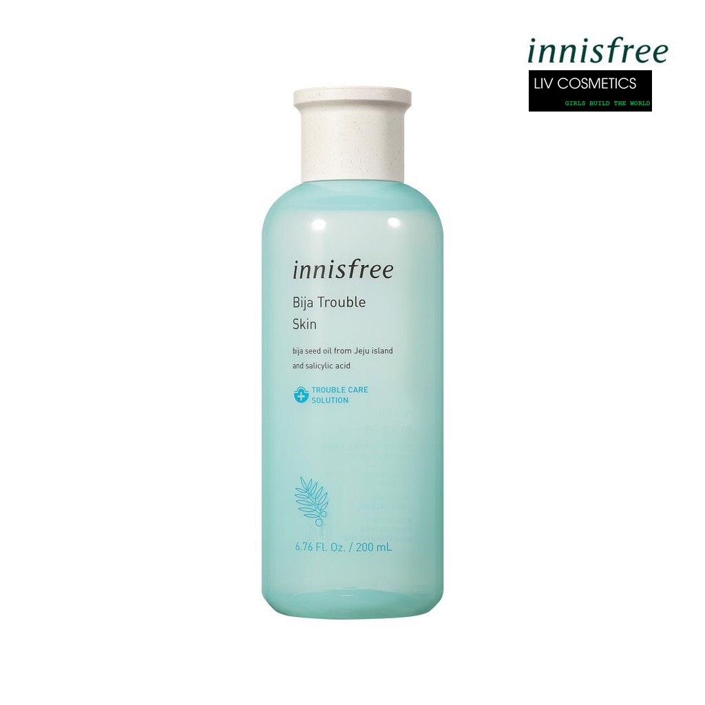 [HCM]Nước hoa hồng cân bằng dành cho da mụn Innisfree Bija Trouble Skin 200ml