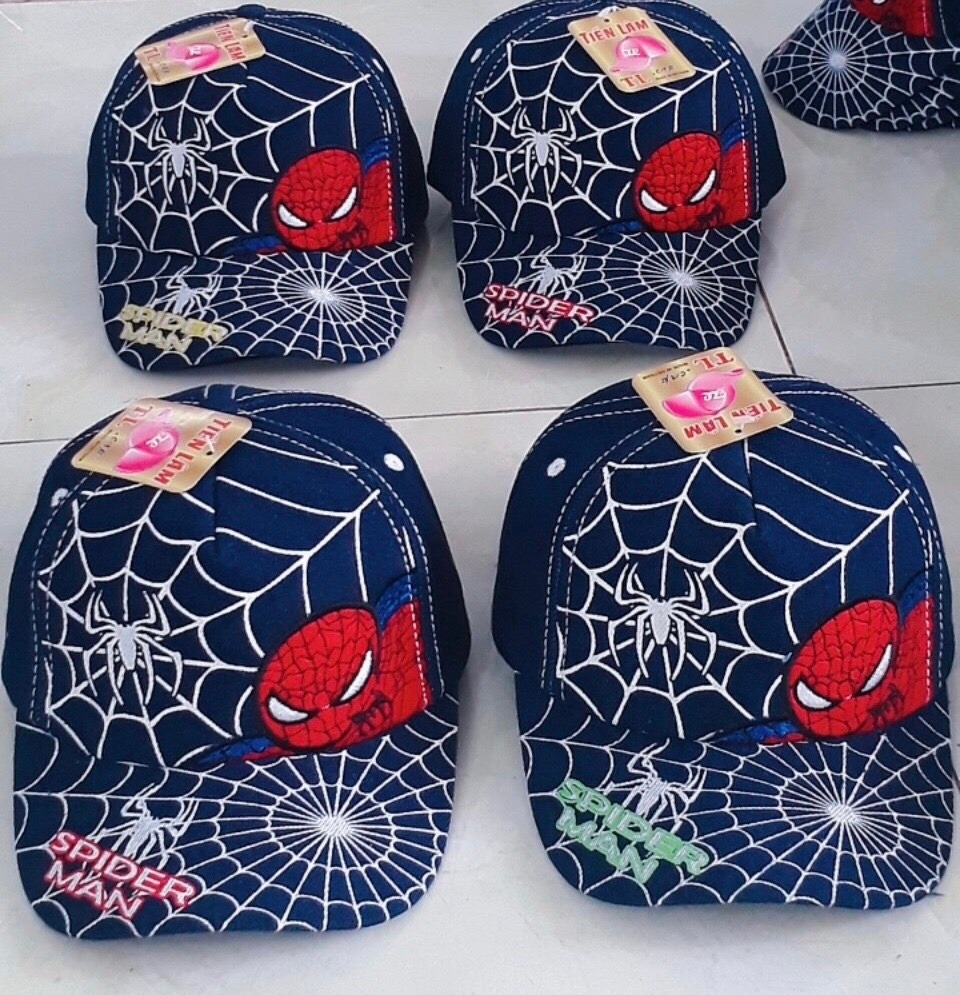(HOT) Mũ siêu nhân cho bé, nón kết Spider Man cho bé trai 2 - 5 TUỔI, mũ kết jeans cho bé