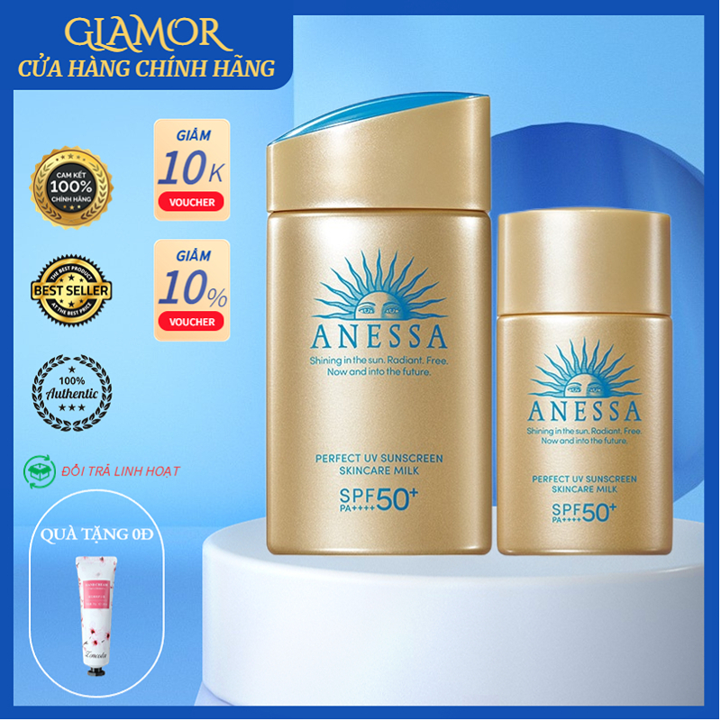 Kem chống nắng Anessa Perfect UV Sunscreen Skincare Milk 60ml nhật bản mẫu