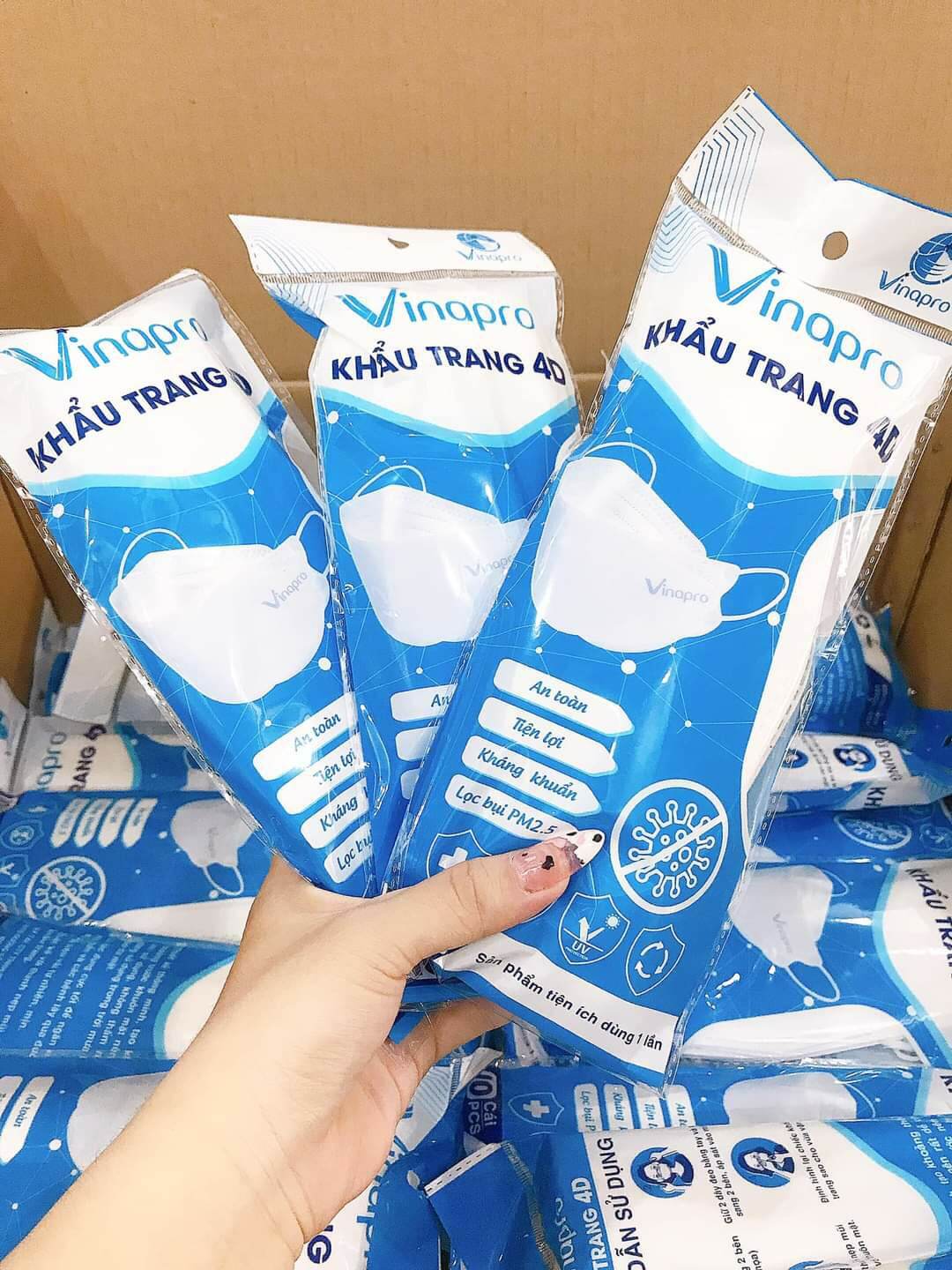 1 bịch khẩu trang vinapro 4d, kf94