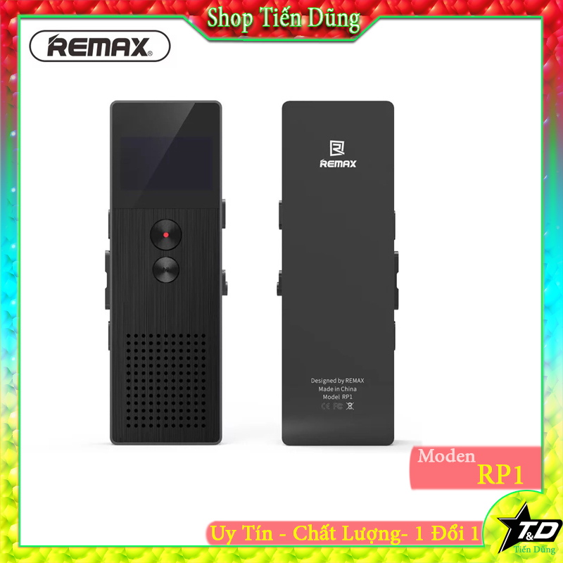 Máy ghi âm remax rp1 tích hợp bộ nhớ 8Gb- Máy Remax RP1 hỗ trợ đầy đủ các thiết bị có thể cắm thẻ nhớ ngoài