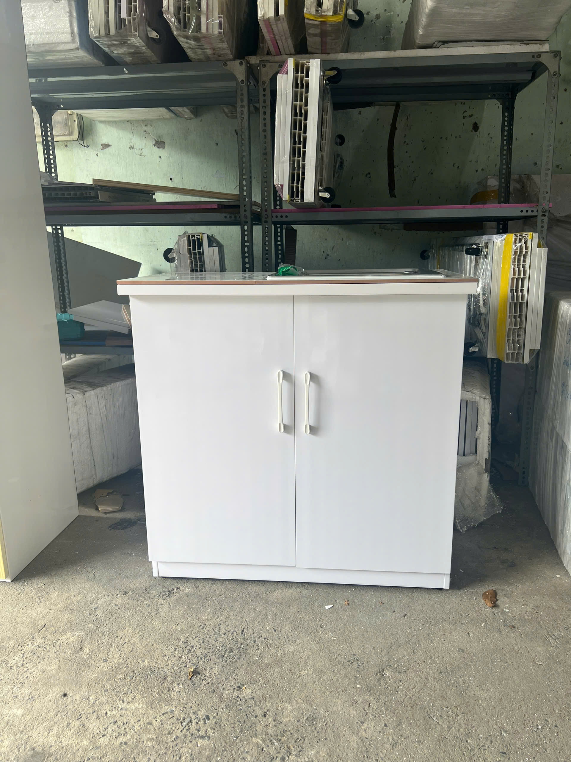 TỦ BẾP DƯỚI nhựa NGỌC DIỆP 2 CÁNH ngang 80cm - NDTB2C80 - Mặt bếp GẠCH men - Phù hợp CHUNG CƯ, CĂN HỘ DỊCH VỤ, NHÀ TRỌ