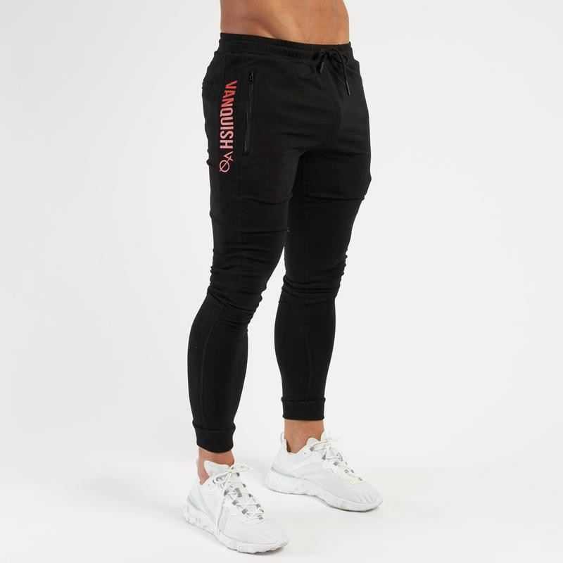 [HCM]Quần dài gym Vanquish mẫu mới nhất thun poly co giản tốt