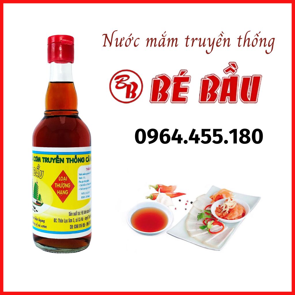 1 chai nước mắm Bé Bầu loại Thương Hạng 500ml