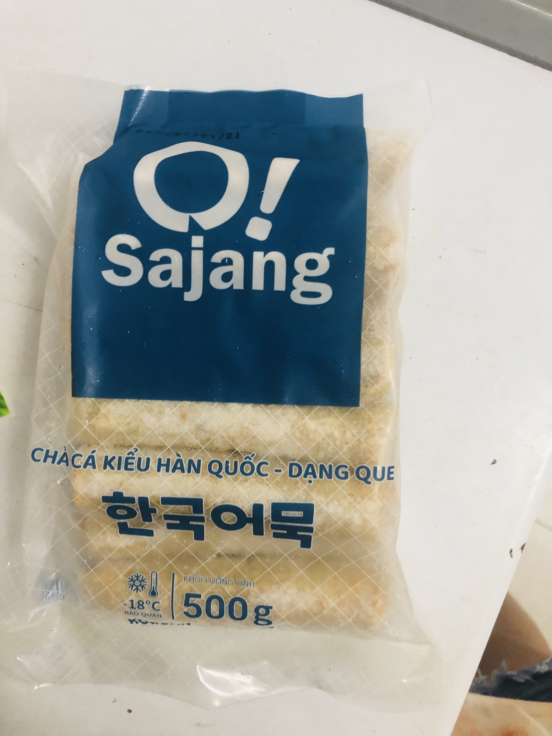 Chả cá kiểu Hàn Quốc dạng que 500g