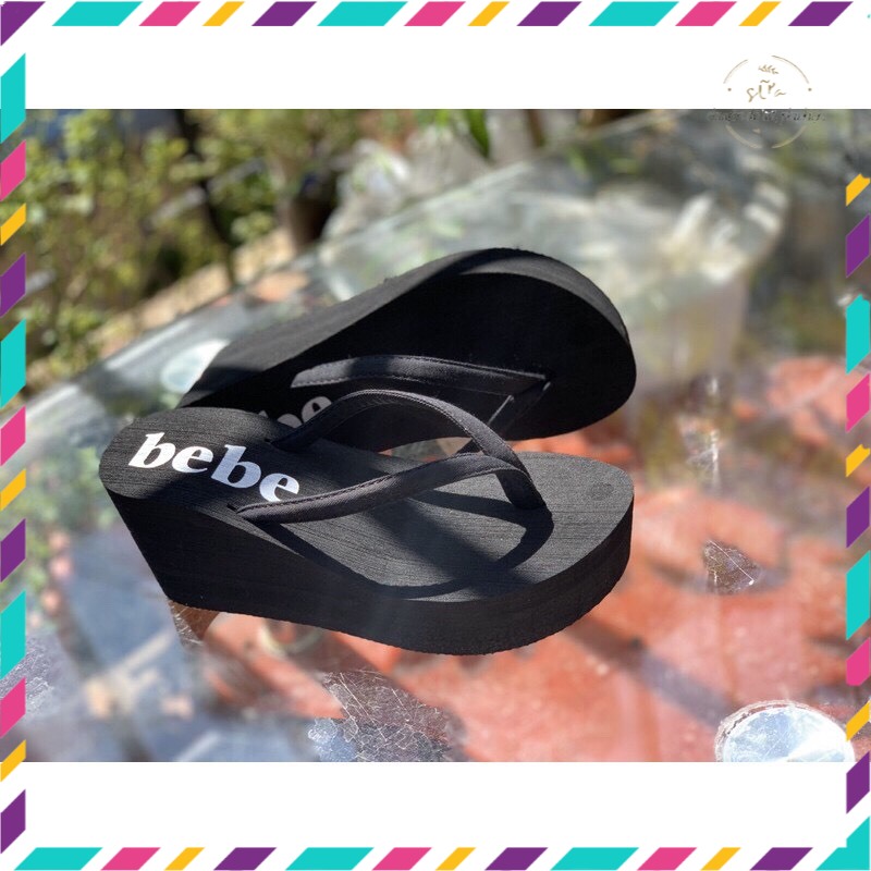 [HCM]Dép kẹp tông nữ xỏ ngón quai vải đế đúc cao 7cm - DL097