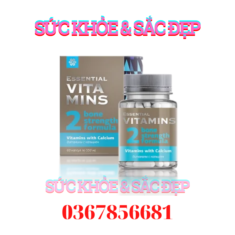 Vitamin canxi siberian - Hỗ trợ tăng cường sức đề kháng Essential Vitamins Vitamins with Calcium siberi